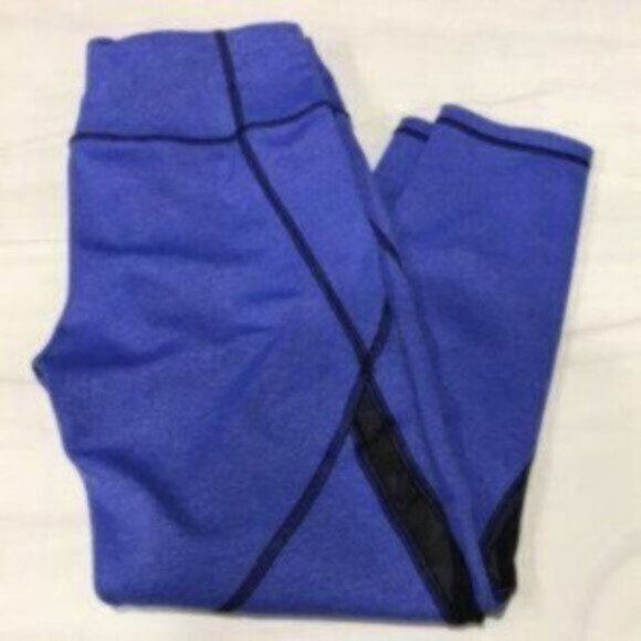 Loft Women Blue Straight Leg Pull On High Waist Comfortable Leggings Size Small - Picture 6 of 6